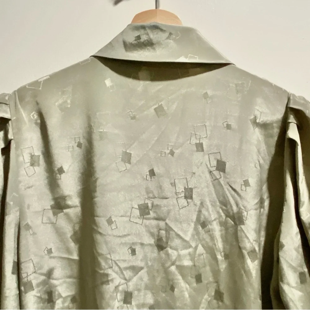 Vintage Feminine Office Secretary Whimsigoth Boho Fairy Grunge Boho Blouse L - Picture 6 of 8